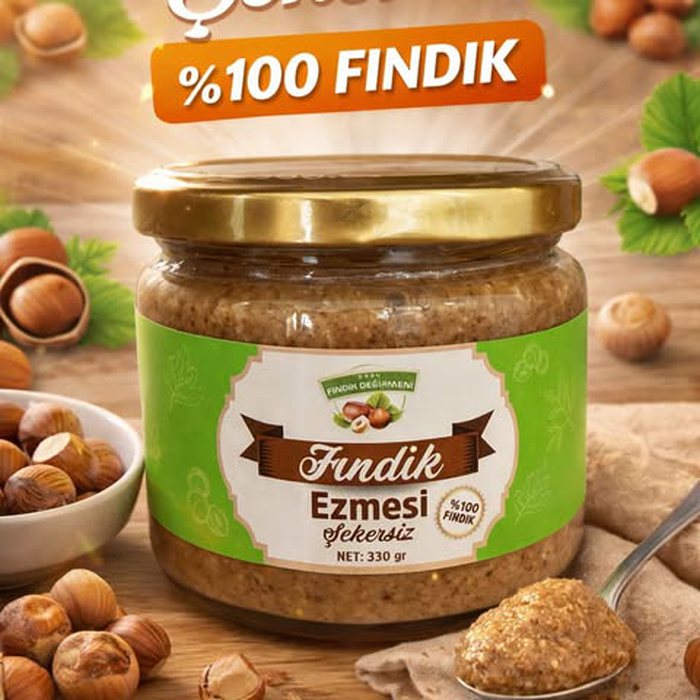 Şekersiz Fındık Ezmesi